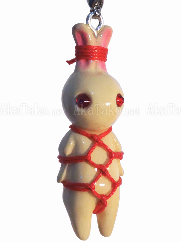 White Bunny Red Karada Kinbaku Charm