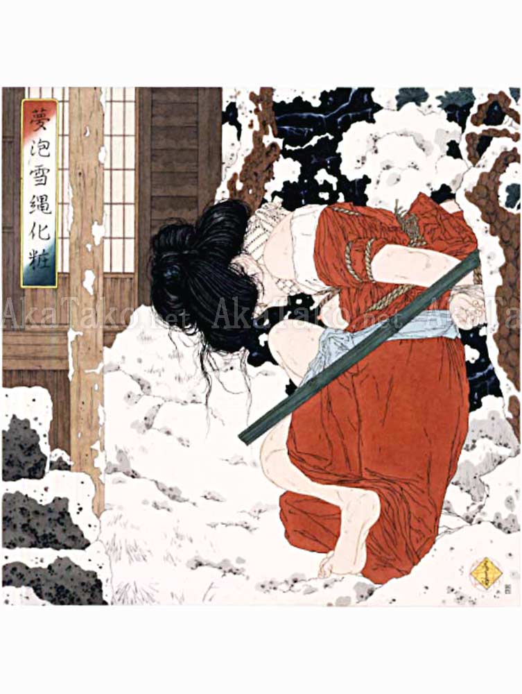 Takato Yamamoto Bound Woman in a Snow Storm painting Takato Yamamoto Bound Woman in a Snow Storm painting