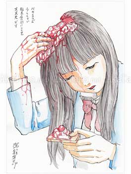 Shintaro Kago Funny Girl 40 original painting