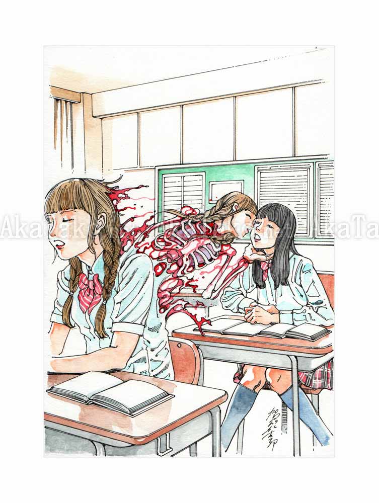 Shintaro Kago Erotic Original Painting 7