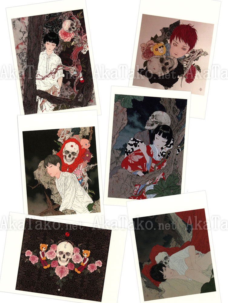 Takato Yamamoto Postcard Set Skull