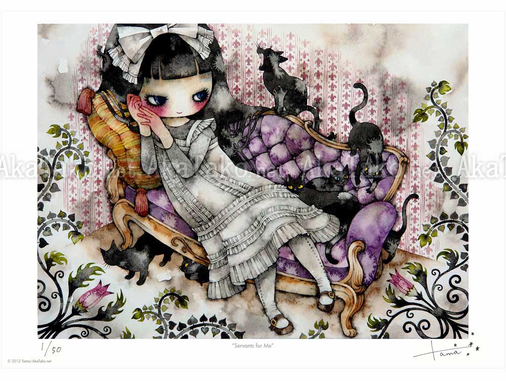 Tama Servants for Me Poster SIGNED Tama Servants for Me Poster SIGNED