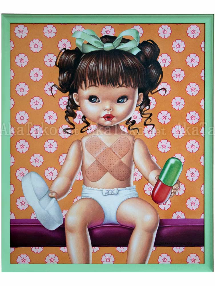 Trevor Brown Pill Baby painting Trevor Brown Pill Baby painting