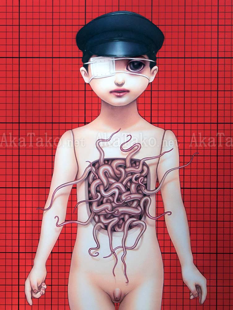 Trevor Brown Worm Boy painting Trevor Brown Worm Boy painting