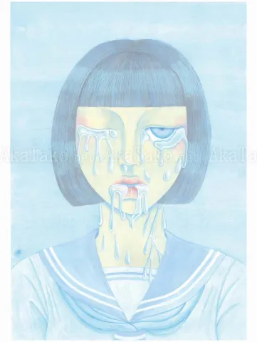 Chika Yamada Blue Melting Original Painting