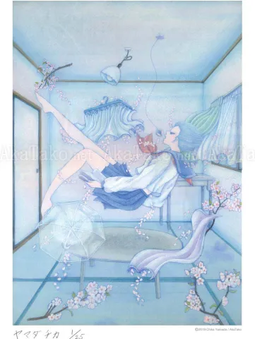 Chika Yamada Spring Breeze Print - detail