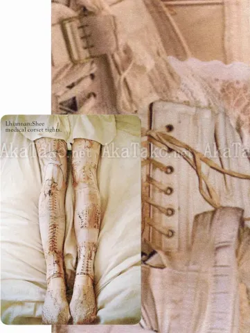 Lhiannan:Shee medical corset tights brown