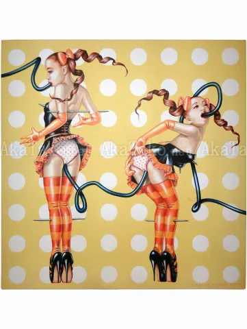 Trevor Brown Orange Tango original painting