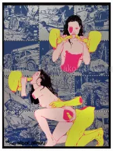 Trevor Brown Crash Babies print SIGNED