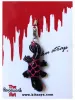 Gecko Kinbaku Charm on display card