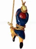 Police Lady One Leg Up Kinbaku Charm back