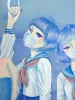 Chika Yamada Mini Original Painting Health - close up detail
