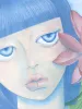 Chika Yamada Flower Blooming in Dreams Original Painting - detail