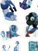 Chika Yamada Sticker Sheet - close up details
