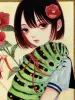 Em Nishizuka Giclee Print Red Mark - close up details