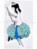 Em Nishizuka Blue Nurse Sticker