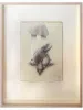Fuco Ueda Moray and Girl Original Drawing - framed