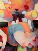 Hikari Shimoda Funeral of Character original painting detail