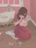 Kana Miyamoto Original Painting My Baby - detail