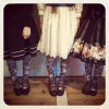 Kira Imai Gekko Shojo tights gray - from Kira Imai instagram