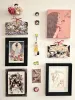 Kozue Kuroki Ema Wish Plaque - hanging on the wall with other AkaTako items