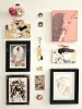 Mika Nitta Ema Wish Plaque - hanging on the wall with other AkaTako items