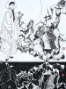 Takato Yamamoto Handkerchief - Moon and Pierrot detail