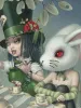Trevor Brown Green Tea Party painting detail