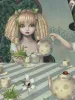 Trevor Brown Green Tea Party painting detail