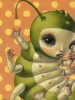 Trevor Brown Lora Larva painting (detail)