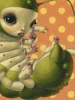 Trevor Brown Lora Larva painting (detail)