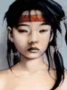 Trevor Brown Machine Gun Girl print detail