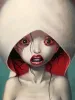 Trevor Brown Original Painting Ohaguro - close up detail