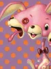 Trevor Brown Radioactive Rabbit original painting (detail)