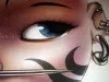 Trevor Brown Tattooed Doll Head Poster detail