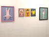 Trevor Brown Watch with Mother original painting (framed - far left)