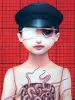 Trevor Brown Worm Boy original painting (detail)
