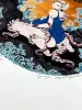 Yuji Moriguchi Giclee Print Forbidden Sanctuary - signed and numbered detail