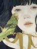 Yuka Sakuma Silk Scarf - close up details